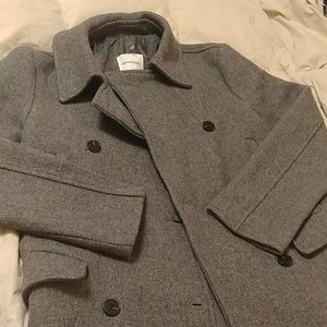 Grey wool coat